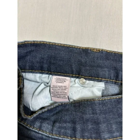 Women’s Juicy Couture Distressed Stretch Denim Capri Jeans Size 12 - Picture 7 of 8